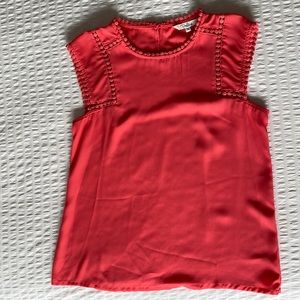 Bright Pink cap sleeve shirt